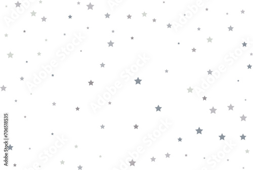 Magic pattern of silver stars