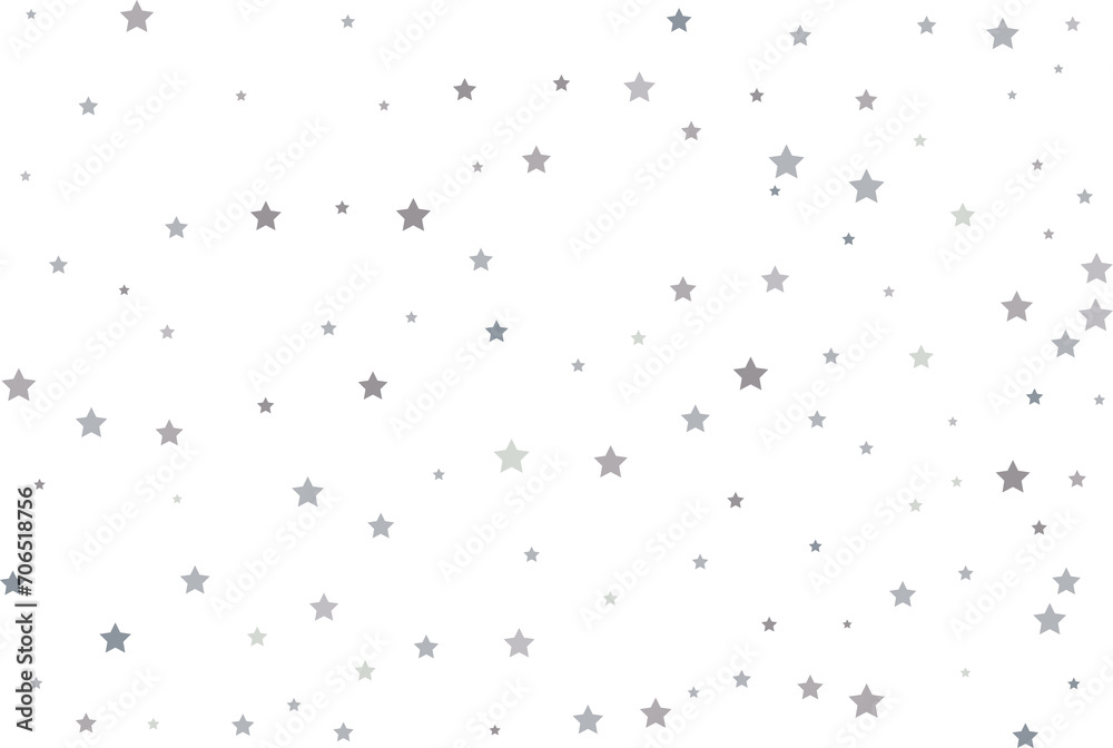 Magic pattern of silver stars Magic pattern of silver stars