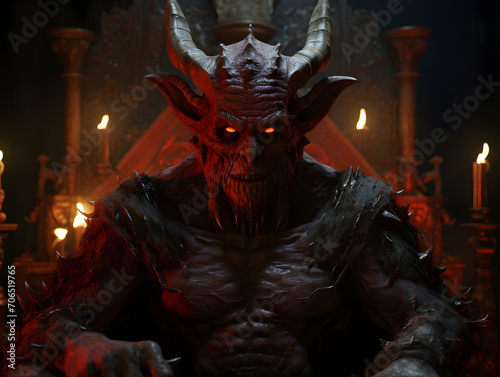 The Biblical Devil Himself AI Artwork