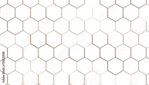 Seamless pattern of the hexagonal netting. vector illustration with honey hexagon cells