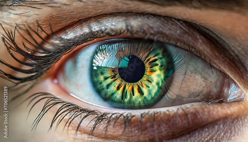 human eye close up