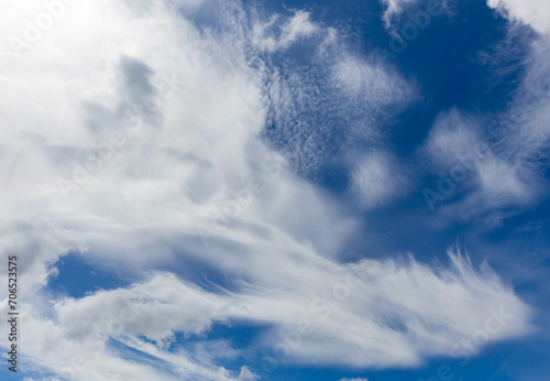 Fototapeta Naklejka Na Ścianę i Meble -  Sky with beautiful clouds and blue sky background