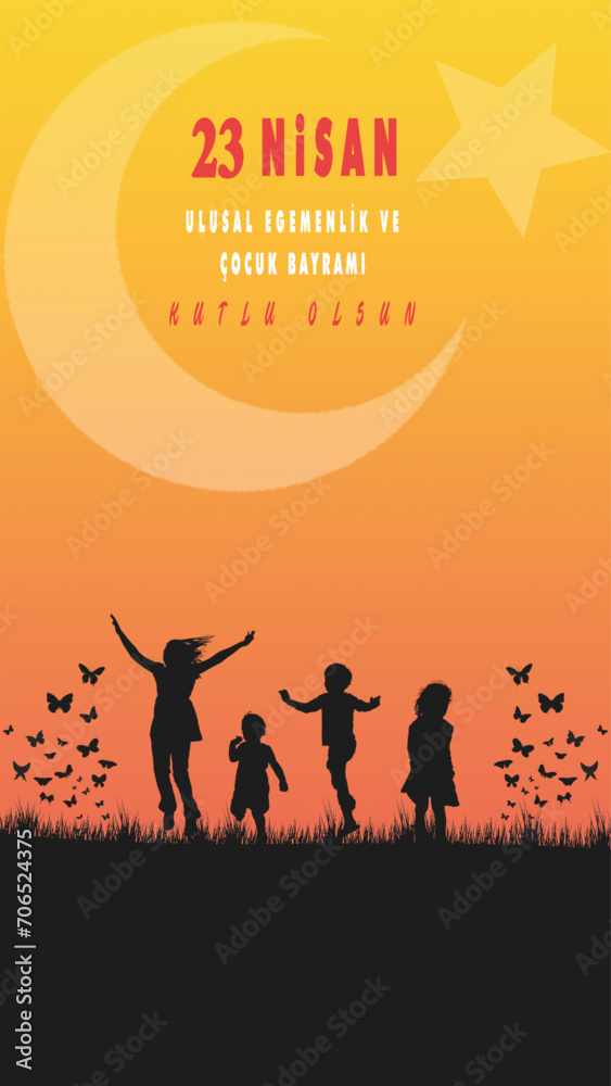 23 Nisan Ulusal Egemenlik ve Cocuk Bayrami, Translated: April 23 National Sovereignty and Children's Day.. 23 Nisan Ulusal Egemenlik ve Cocuk Bayrami, Translated: April 23 National Sovereignty and Children's Day..