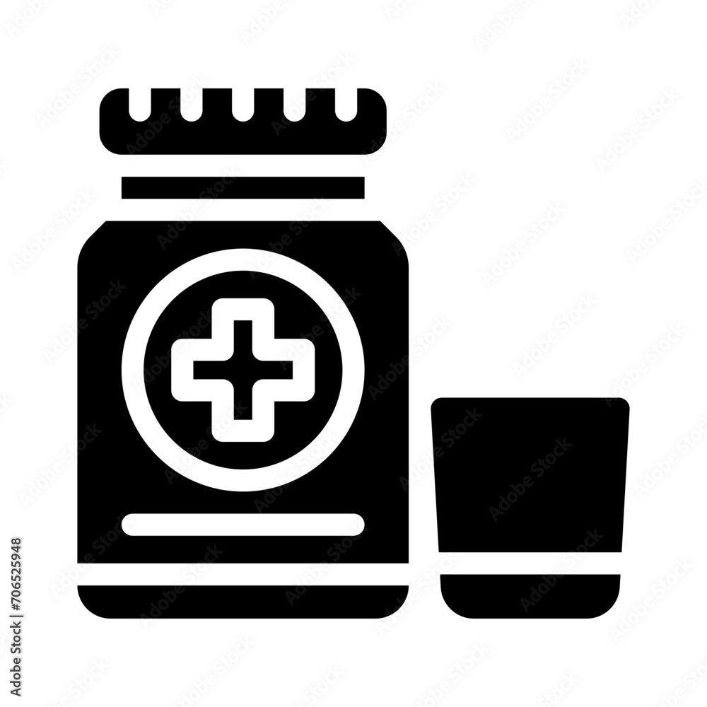 Obraz premium syrup glyph style vector icon for any project