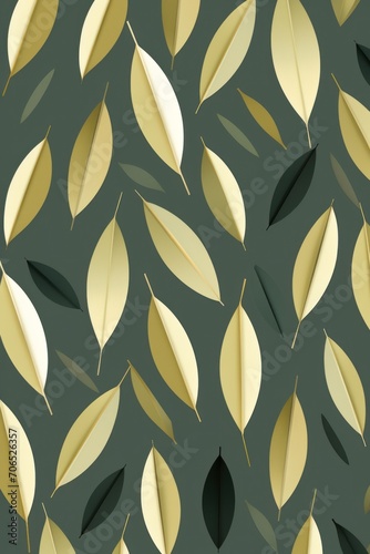 Olive repeated geometric pattern 