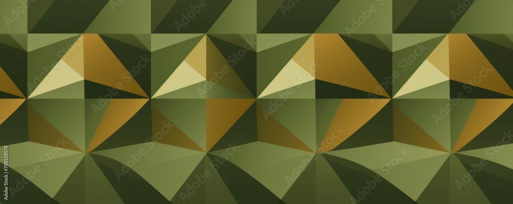 Olive repeated geometric pattern 