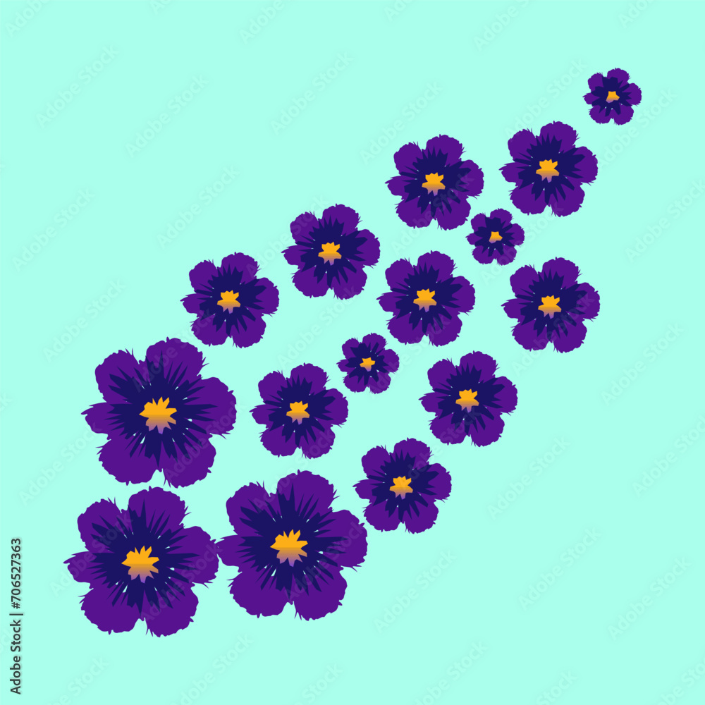 beautiful flower design with black background , beautiful flower design with gradient color,