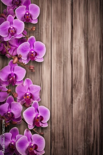 Orchid wooden boards with texture as background