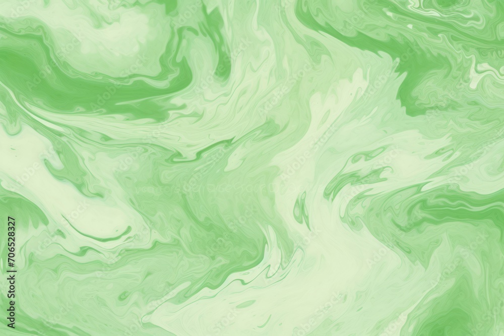 Pastel green seamless marble pattern with psychedelic swirls