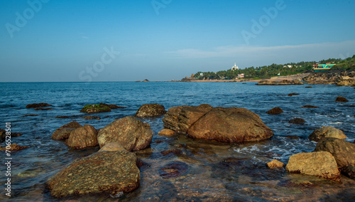rocky coast in the morning