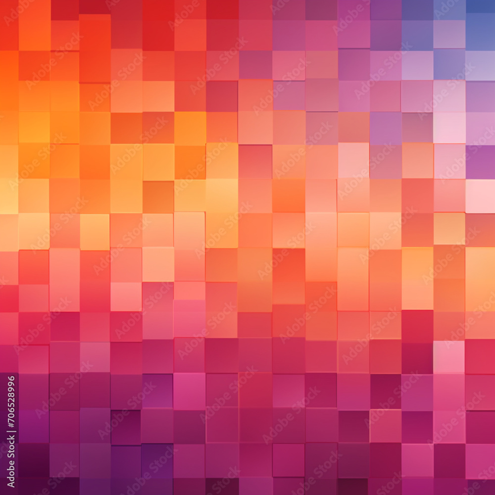 Fondo abstracto con formas cuadriculadas y degradado de colores Fondo abstracto con formas cuadriculadas y degradado de colores