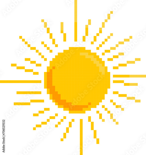 sun day pixel design for forecast wheather pixel design 