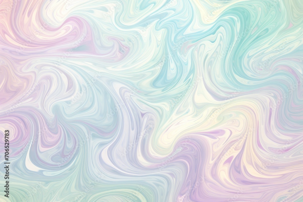Pastel sage seamless marble pattern with psychedelic swirls