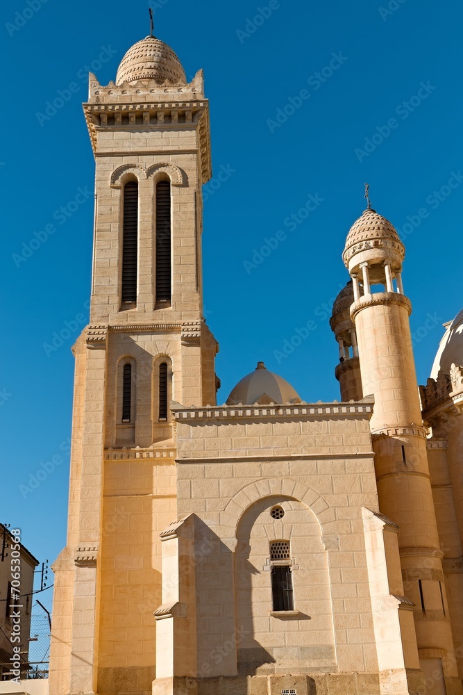 Basilica of Our Lady of Africa in Algiers, the capital of Algeria. It was built in 1872.