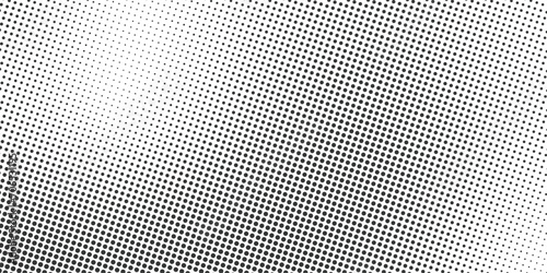 Abstract halftone background dotted vector design in black and white colors