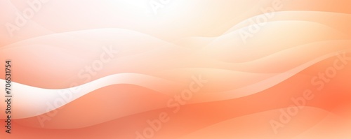 Peach white grainy background, abstract blurred color gradient noise texture banner