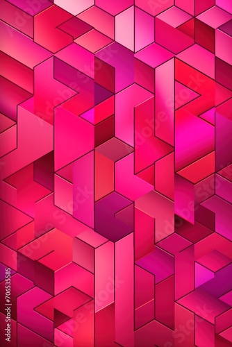 Pink repeated geometric pattern 