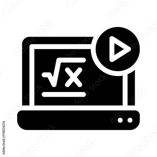 maths glyph style vector icon for any project