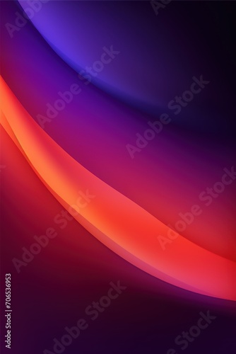 Plum orange violet glow blurred abstract gradient on dark grainy background