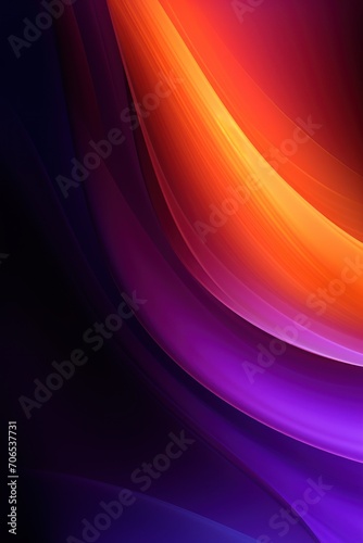 Purple orange violet glow blurred abstract gradient on dark grainy background
