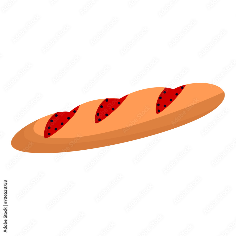 submarine sandwich isometric concept, foot long bread vector icon design, Bakery and Baker symbol, food preparation and Kitchen Utensils sign, Recipe development stock illustration submarine sandwich isometric concept, foot long bread vector icon design, Bakery and Baker symbol, food preparation and Kitchen Utensils sign, Recipe development stock illustration