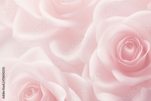 Rose pastel template of flower designs with leaves and petals  © Lenhard
