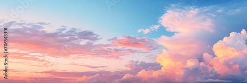 beautiful clouds in the sky, multi-colored. © sambath