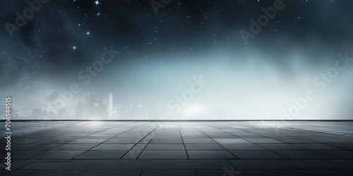 empty background starry lights fog