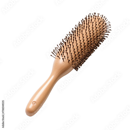 Hair brush isolated on transparent background