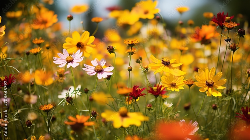Autumn Wildflower Meadow Charm - AI Generated Autumn Wildflower Meadow Charm - AI Generated