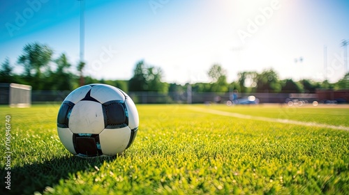 Picture of soccer ball on the field © sambath