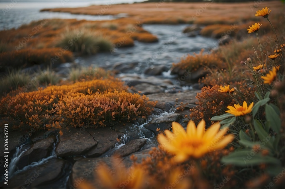 Whispering Serenade - A Mesmerizing Stream Meandering Through a Verdant Tapestry of Life Whispering Serenade - A Mesmerizing Stream Meandering Through a Verdant Tapestry of Life