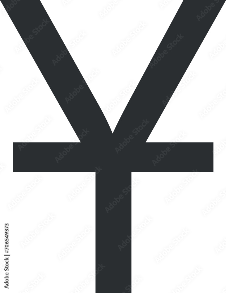 Chinese Renminbi Yuan Sign Icon in Flat Style. Vector Illustration Chinese Renminbi Yuan Sign Icon in Flat Style. Vector Illustration
