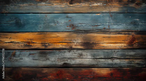 Old wooden colored boards with scuffs and cracks