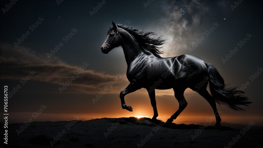 horse in the desert horse in the desert
