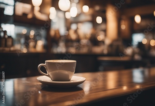 Blurred background image of coffee shop