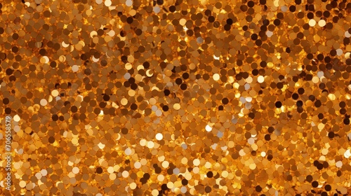 Gold sparkle glitter background. celebration invitation card