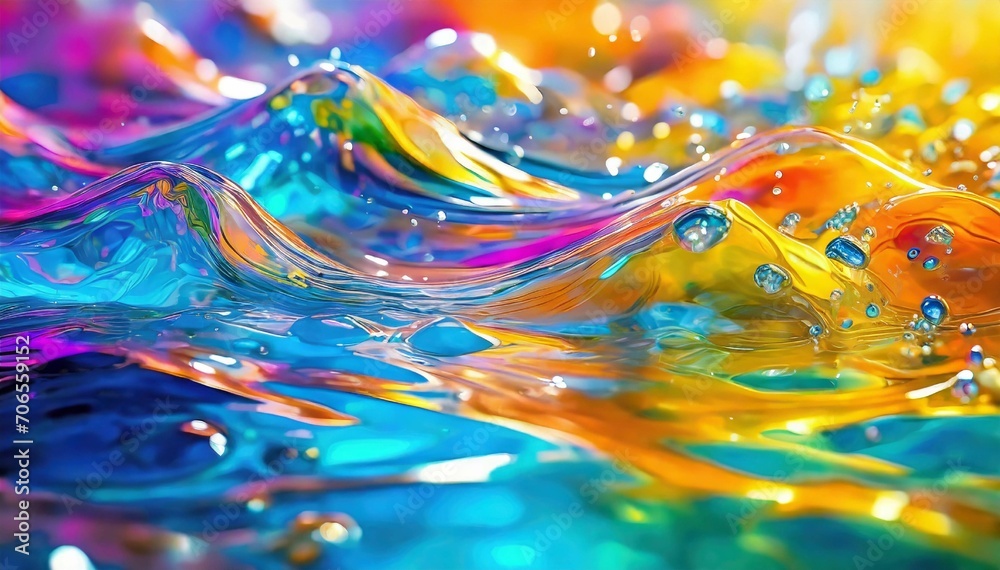 Obraz premium Colorful abstract background of water surface