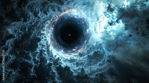 Black hole singularity concept background