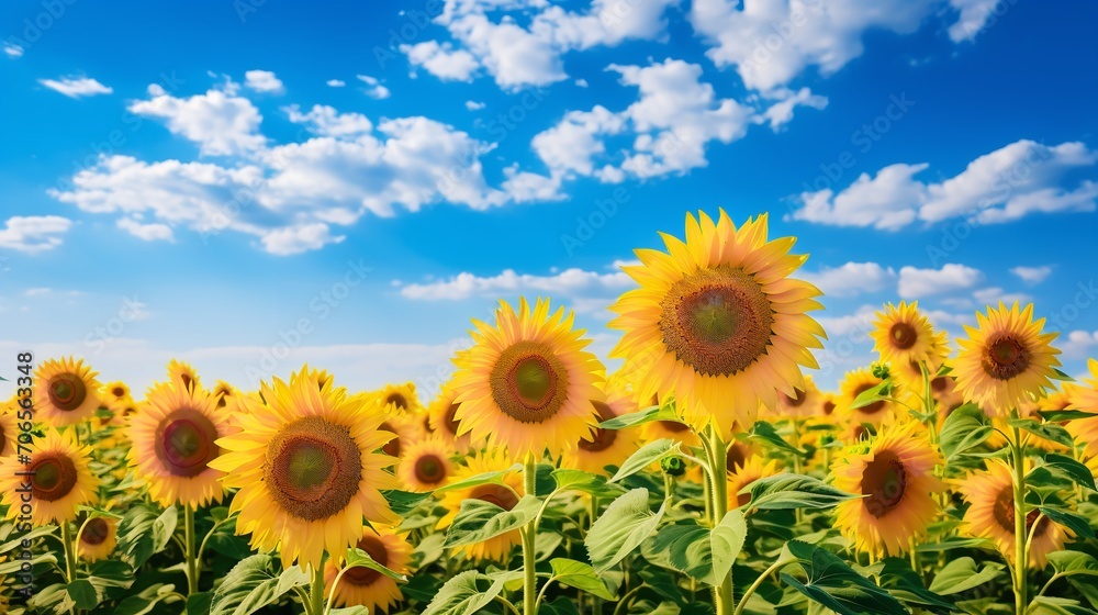 Vibrant Summer Flower Field - AI Generated Vibrant Summer Flower Field - AI Generated