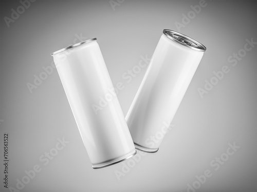 two soda can mockup white backgrounds