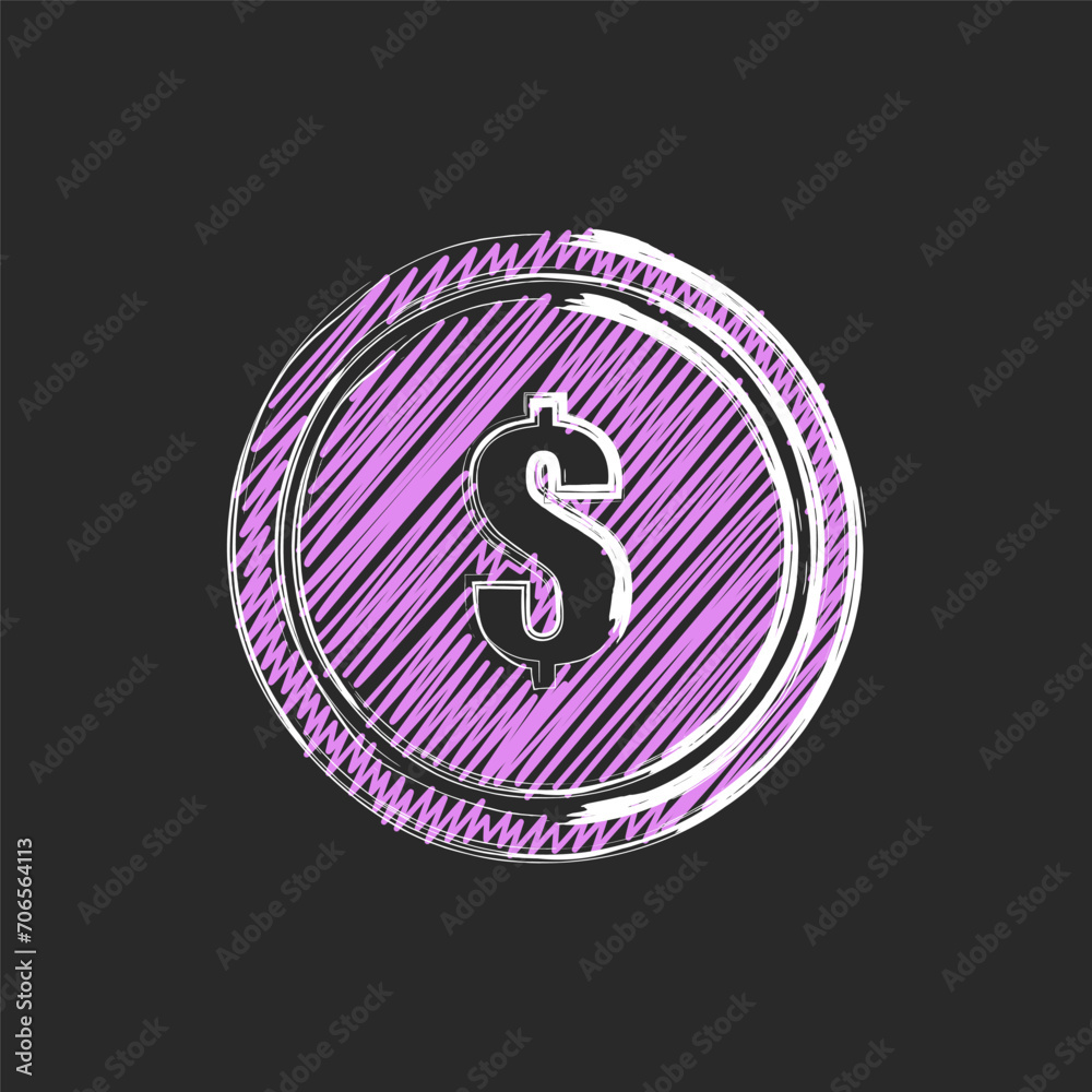 Scribble money dollars bills and coins, collage style infographic Scribble money dollars bills and coins, collage style infographic