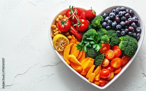 The healthy lifestyle of vibrant summer vegetables forms an appealing food concept, set against a white background.