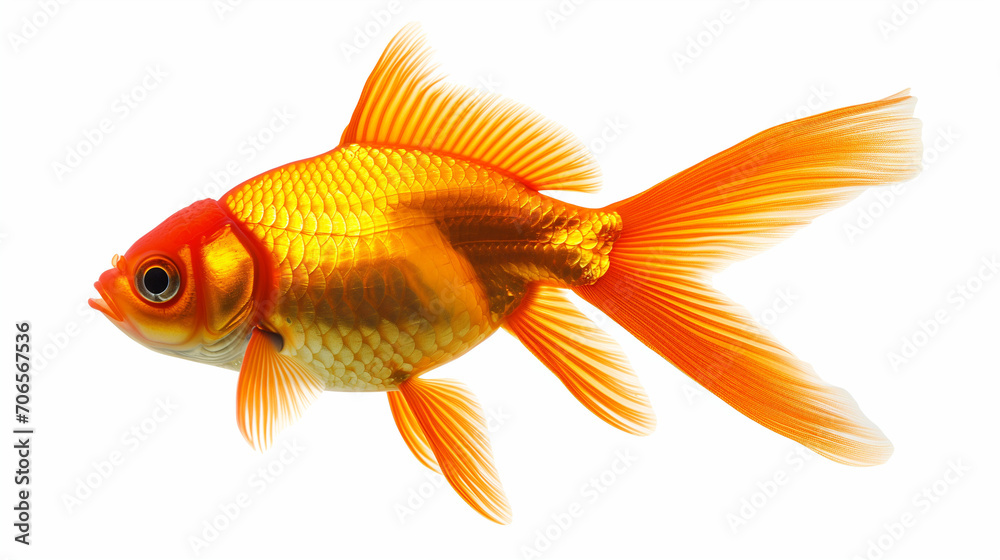 Goldfish on white background Goldfish on white background