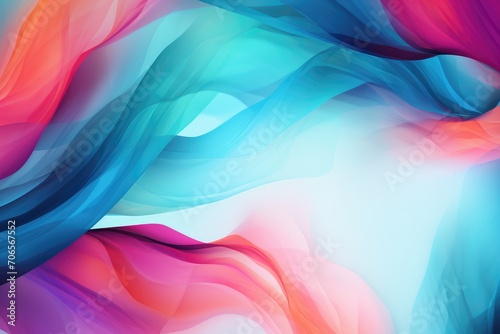 Abstract background with smooth lines in blue, pink and orange colors. Abstract background for March week 1: Celebrate Your Name Week or Commonwealth Day 