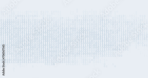 Simple binary code background. Vector pattern photo