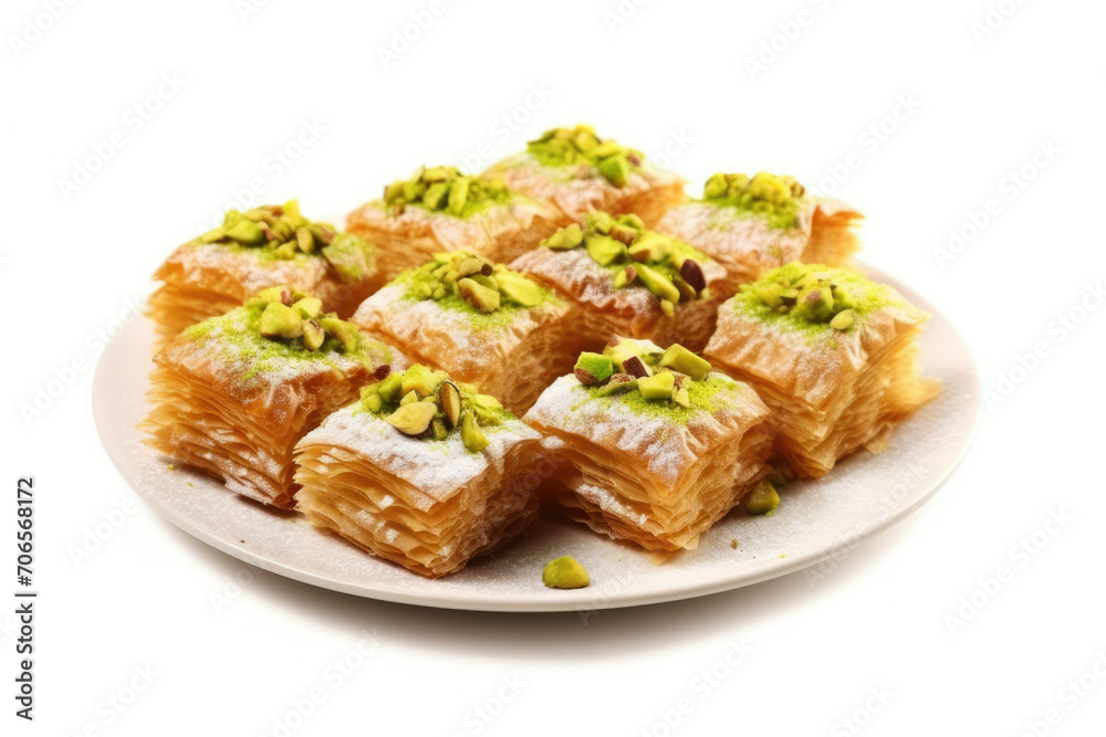 Sweets baklava honey food snack dessert pistachio traditional turkish walnut