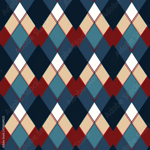 red and white febrec pattern AI generated