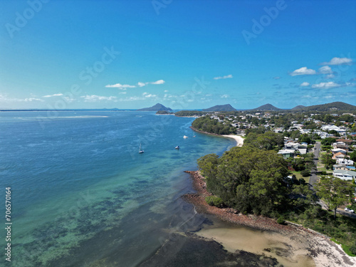 Picturesque view of Soldiers Point, Port Stevens, NSW, Australia