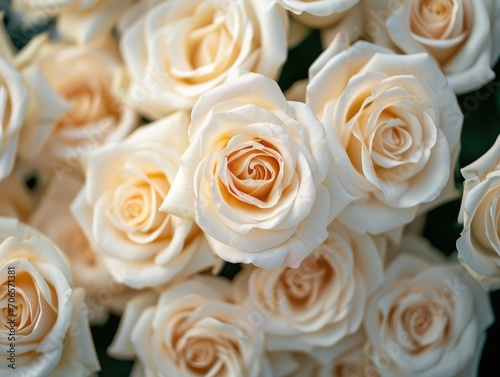 White roses background